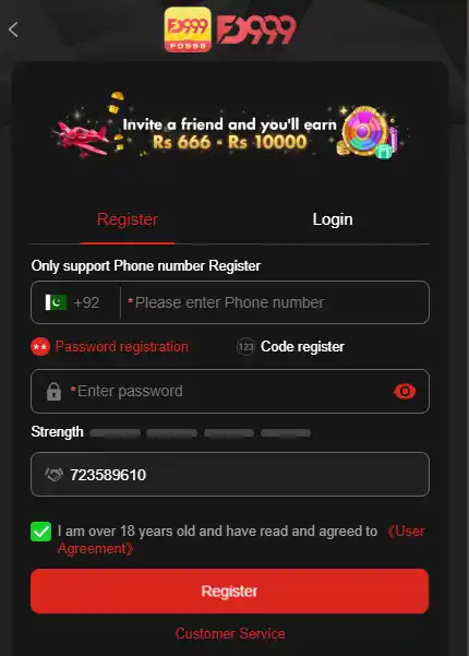 register fd999 game